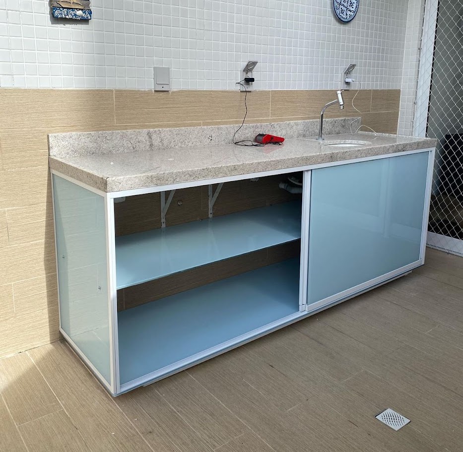 Closet com vidro